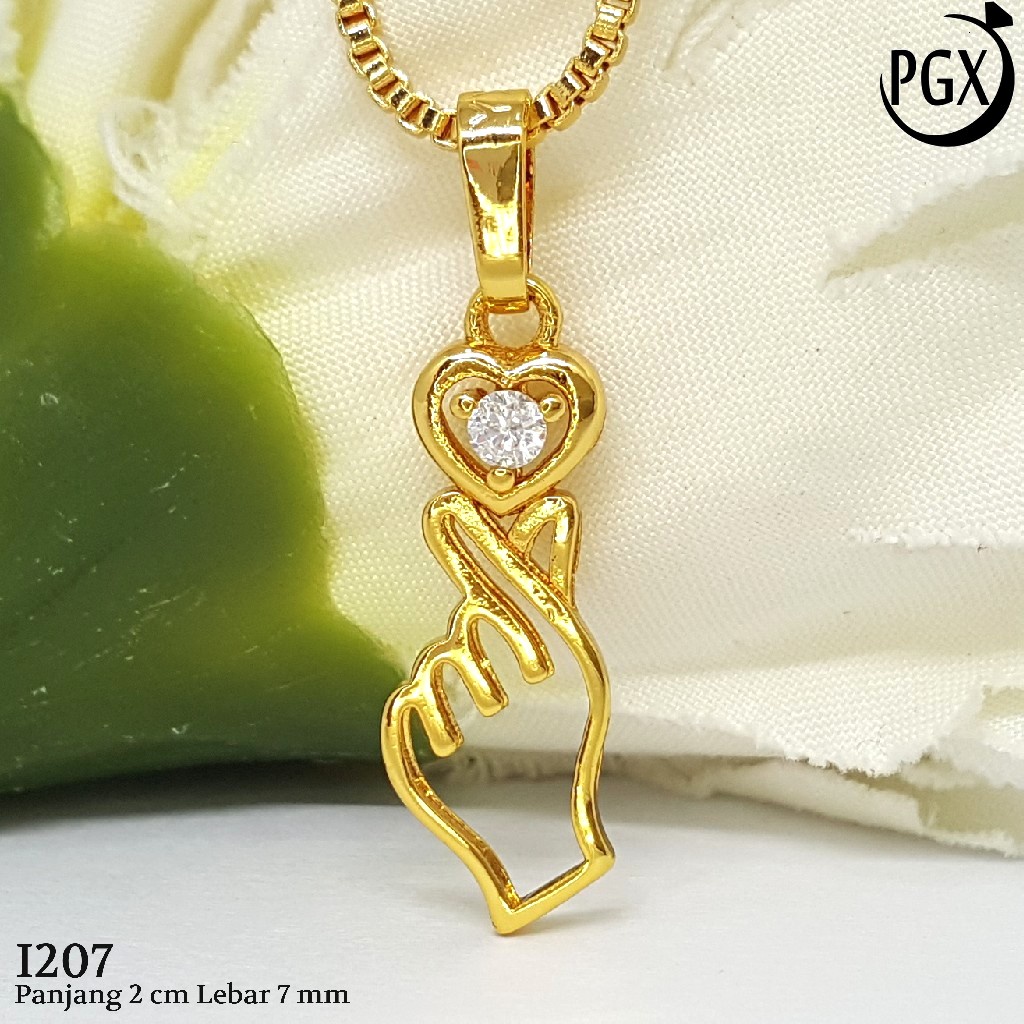 PGX Liontin Kalung Xuping Wanita Perhiasan Lapis Emas Aksesoris Fashion - I207