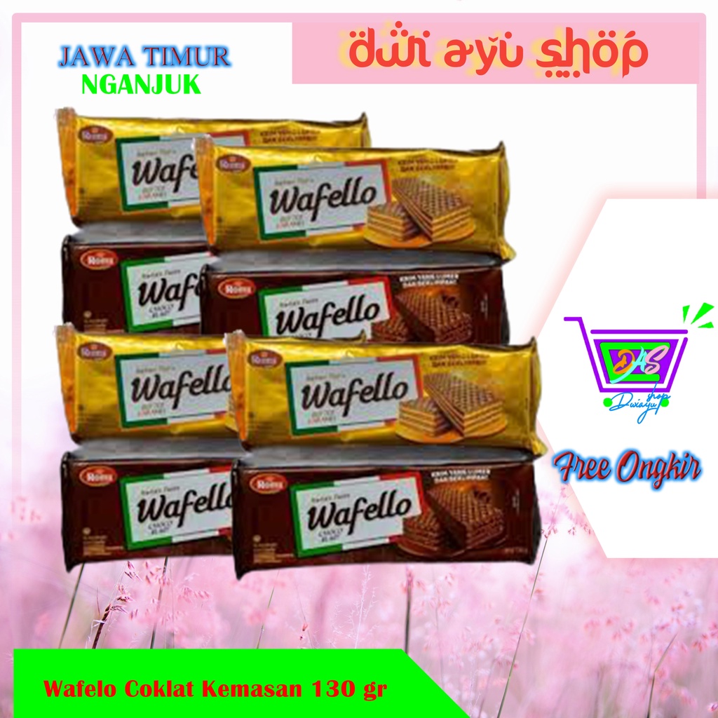 Wafer Roma Wafelo Cokelat Wafello 130 gr / DWI AYU SHOP NGANJUK