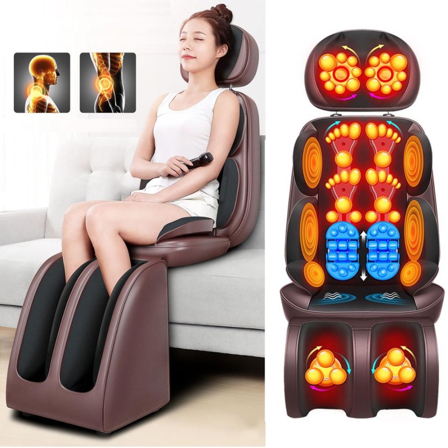 Kursi Pijat Kantor Mobil Sofa Elektrik Remote Massage Cushion 4 070-6