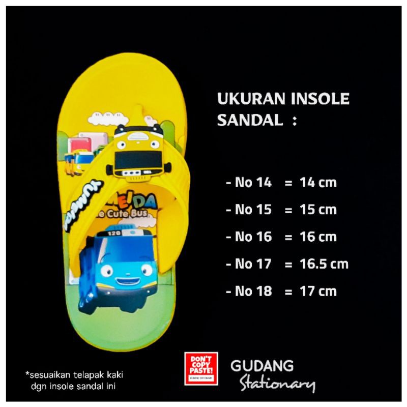 Sandal Jepit Anak Boy Kid YUMEIDA