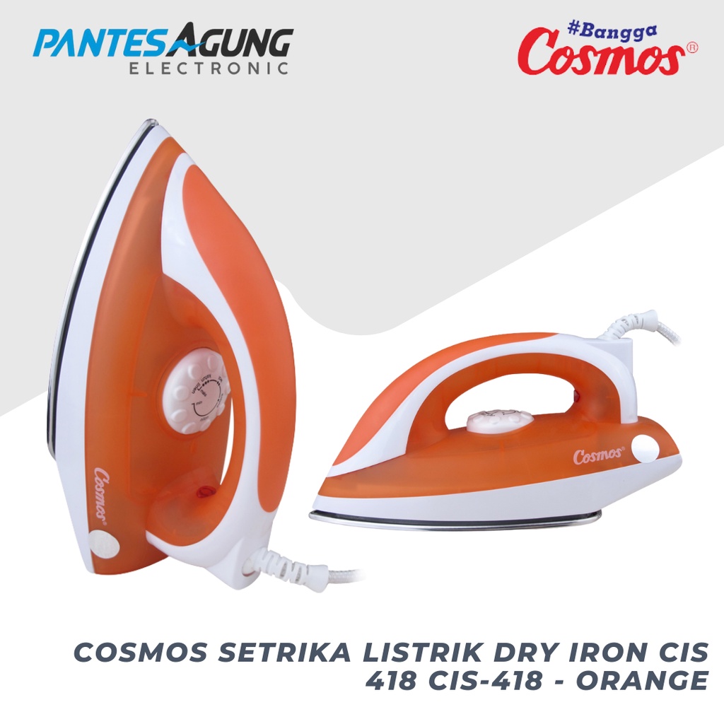 COSMOS Setrika Listrik Dry Iron CIS 418 CIS-418 - Orange