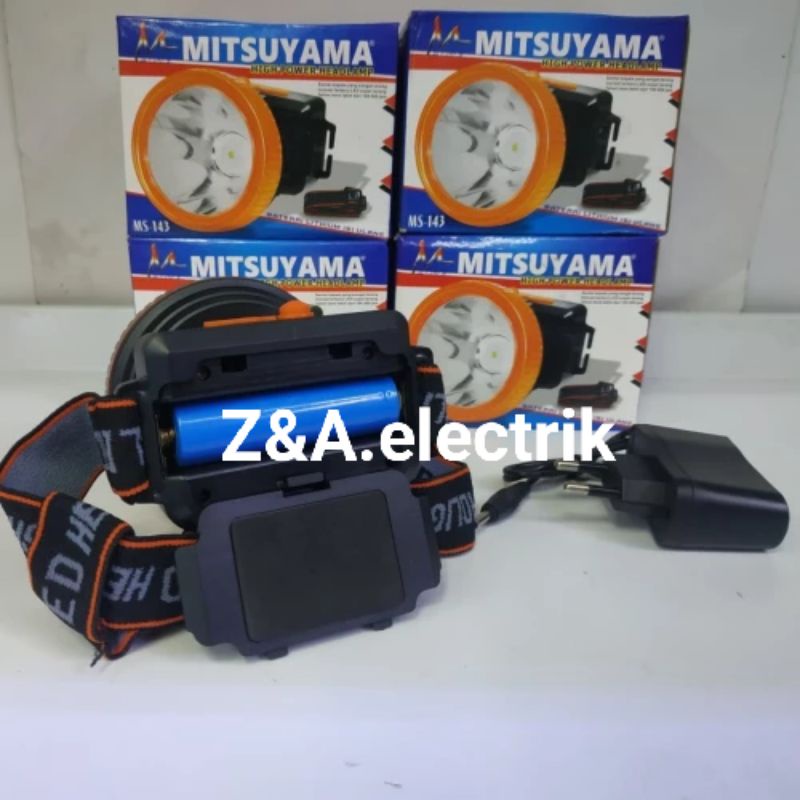 Senter Kepala Headlamp - cahaya kuning MS-143 MITSUYAMA