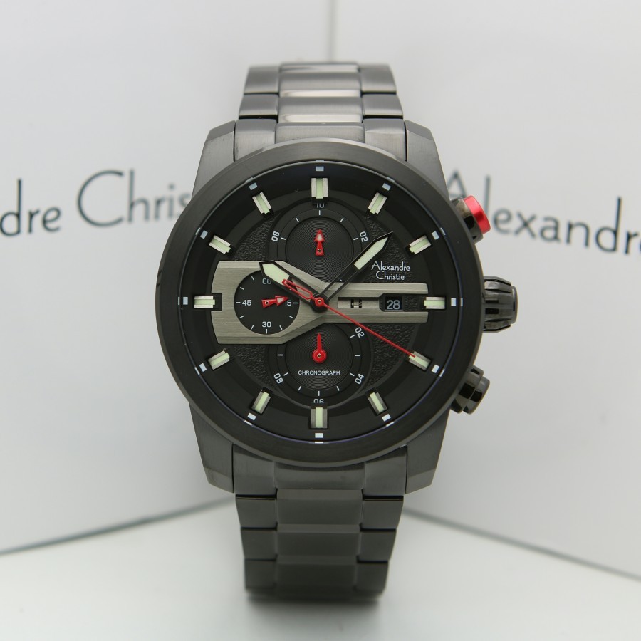 [Free Baterai] JAM TANGAN PRIA ALEXANDRE CHRISTIE AC 6559 RANTAI ORIGINAL GARANSI RESMI 1 TAHUN