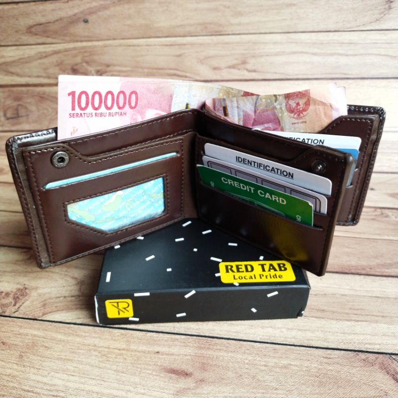 Dompet kulit pria Model Tegak 3D Dompet kulit Asli Premium L 002 Dompet Pria Kulit Asli