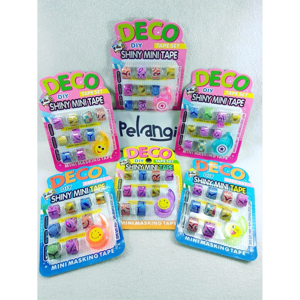 

Unik Solasi Gliter Mini Deco 1 set isi 9 pcs Limited