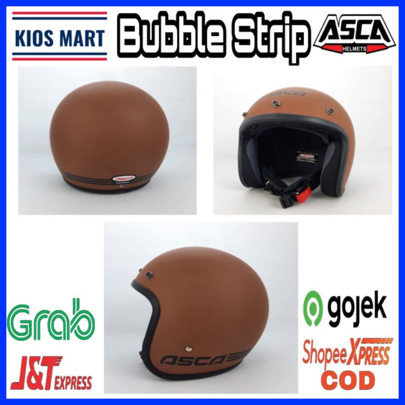 Asca Helm Bogo Bubble Strip SNI