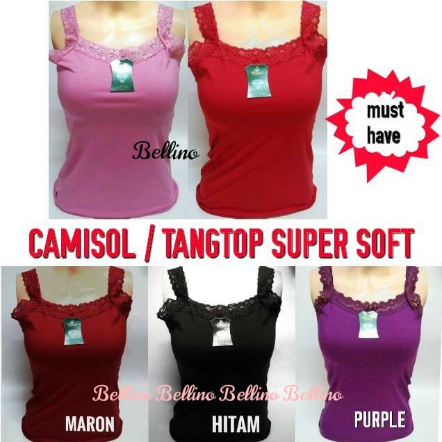 Termurah Camisol Renda Wanita Allsize Tanktop Wanita Tali Renda Murah Tank top Cewek Murah Emily