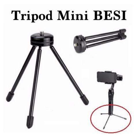 TRIPOD MINI BESI Portabel Camera DSLR / Hp Stabil &amp; Kuat Grosir