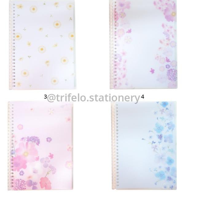 

PALING MURAH Notebook / Binder spiral motif bunga flower (B5) PL-031