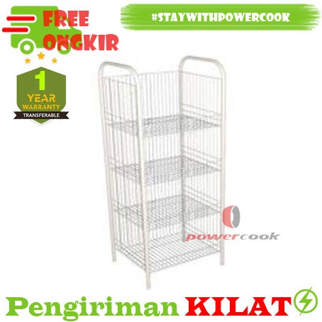  Rak  Chiki Pajangan  Snack Susun 4 Jumbo Display Serbaguna 