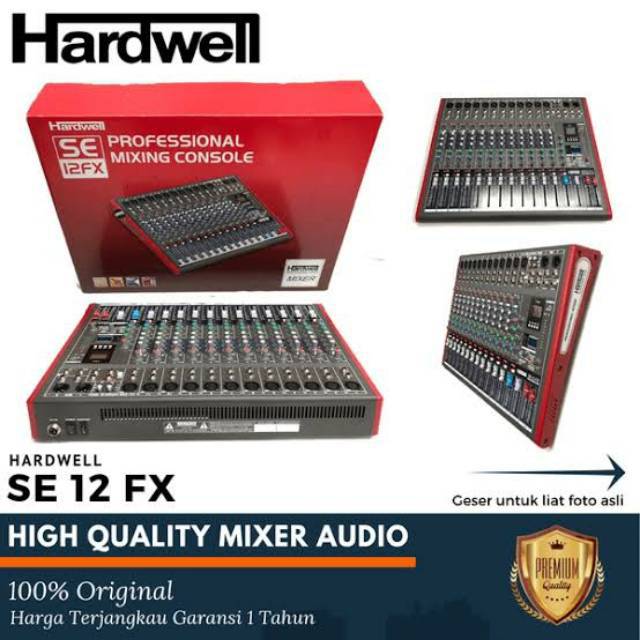 MIXER HARDWELL SE 12FX MIXER 12 CHANNEL ORIGINAL 99 DSP