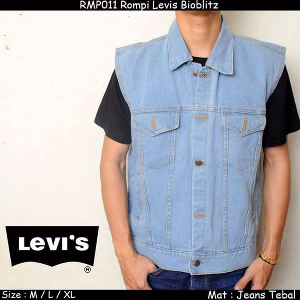 JAKET ROMPI JEANS LEVIS PRIA BIOBLITZ KEREN ( BIRU TELOR ASIN ) PYP