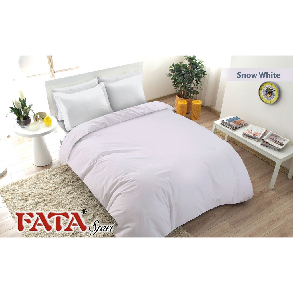 Bedcover Set Fata Polos Emboss Snow White 180x200 & 160x200