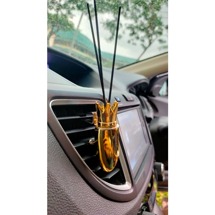 La Bonte Paket Hemat ( 1 Diffuser Mobil Capit Clip Ac + Refill Car Aromatherapy 100ml )