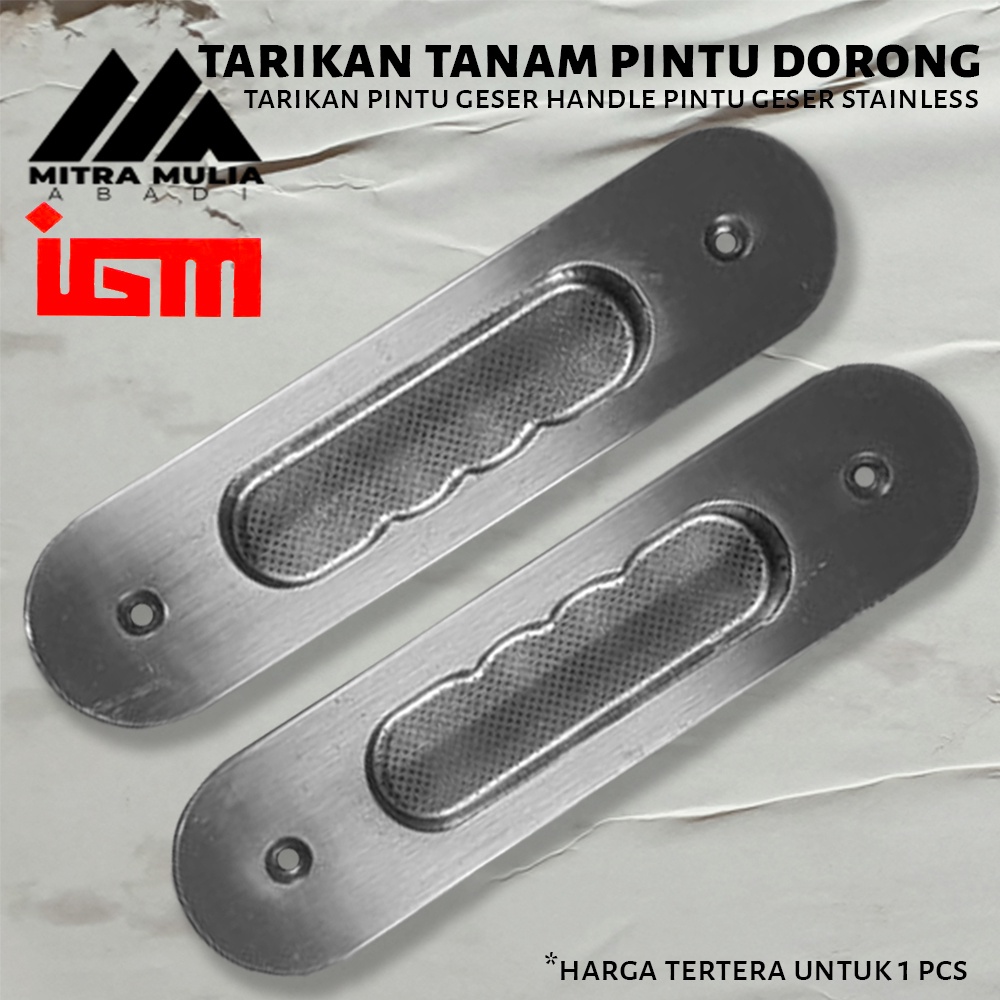 Tarikan Tanam Pintu Dorong l Handle Geser l Pintu Sliding IGM Harga Per Pcs