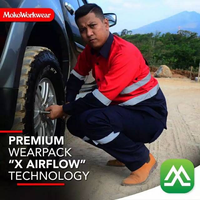 BAJU KERJA SAFETY/SERAGAM WEARPACK LAPANGAN