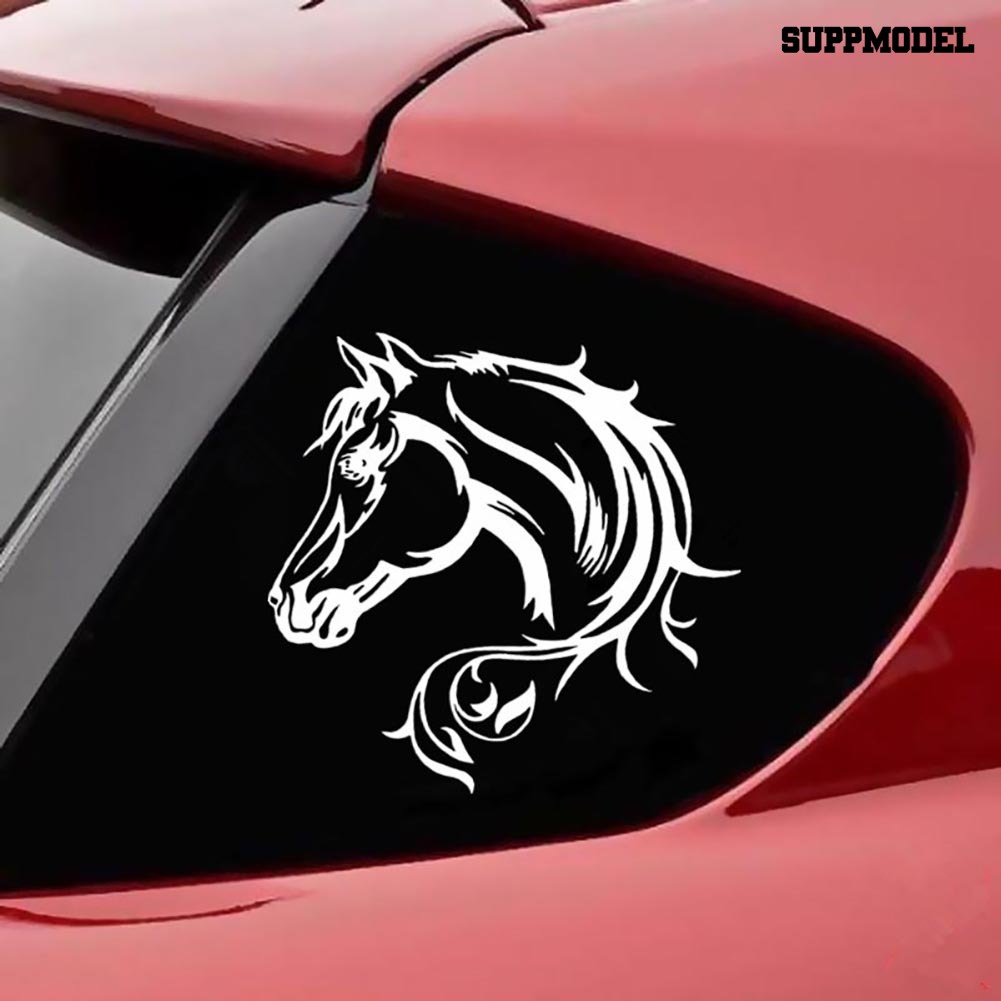 Stiker Reflektif Motif Kepala Kuda Untuk Dekorasi Bodykaca Jendela Mobil