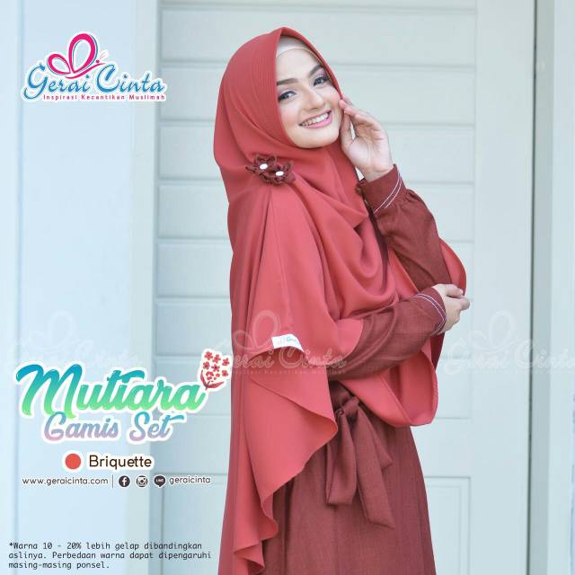 Mutiara Gamis Set Gerai Cinta Original Produk Gc Pre Order