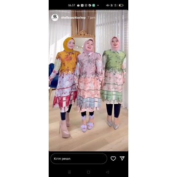 tunik silk motif ORI by Shellasaukia