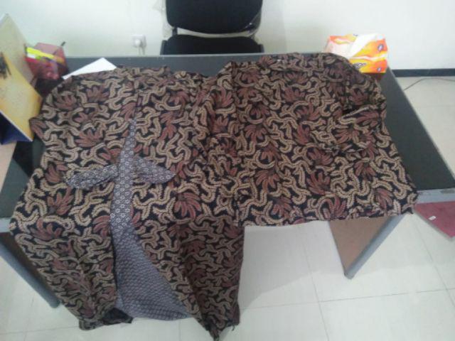 Couple Batik Gamis Cardi Cinta Kinasih Maxi Kemeja Katun