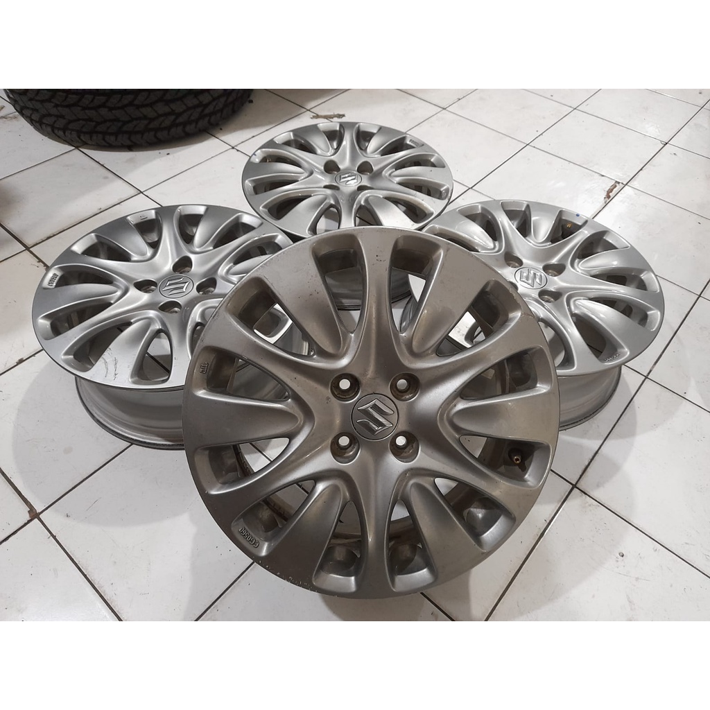 Free Ongkir Velg Bekas Oem Baleno Ring 16 Pcd 4x100 Grey