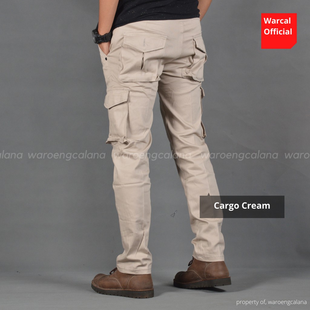 Malmo Celana Cargo Panjang Cream