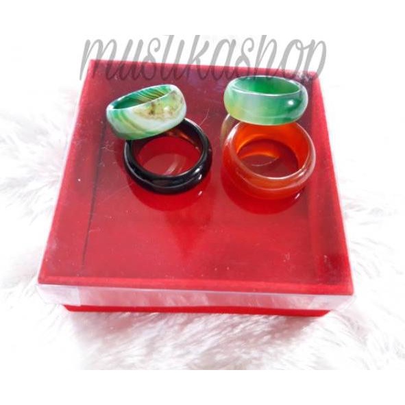 Promo - Cincin Giok Manau Kalimantan Asli Aksesoris Pria/Wanita 