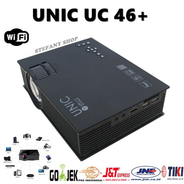 Super Hot MINI LED PROJECTOR UC46 PLUS 1200 LUMENS - MINI PROJECTOR PORTABLE