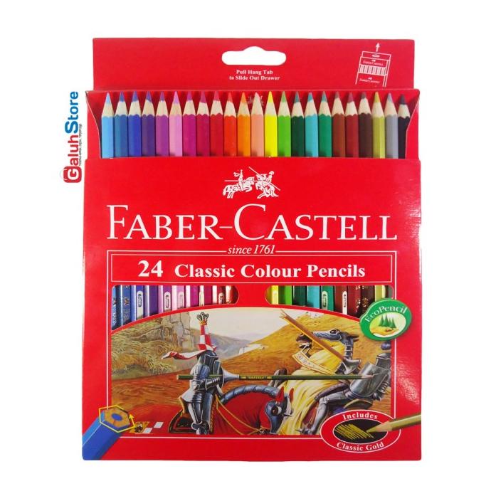 

Faber-Castell Pensil Warna Classic 24 Warna