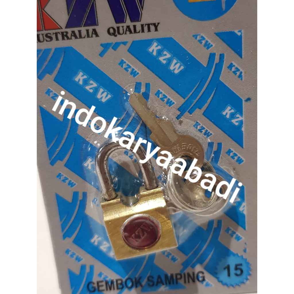 Gembok Samping Koper Mini KUNINGAN ASLI ANTI MACET ANTI KARAT 15mm / AUSTRALIA QUALITY / Dompet Tas