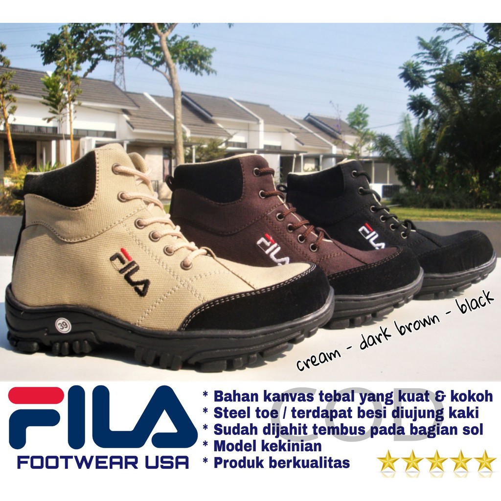 sepatu boots pria fila  trecking safety FILA  BOOTS 