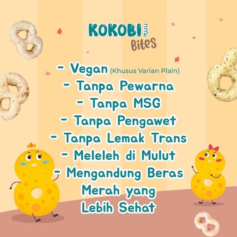 Abe Food Kokobi Bites 30gr - Cemilan Anak - Makanan anak