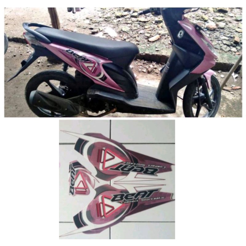 STIKER LIST BODY MOTOR HONDA BEAT CW KARBU 2009/2010