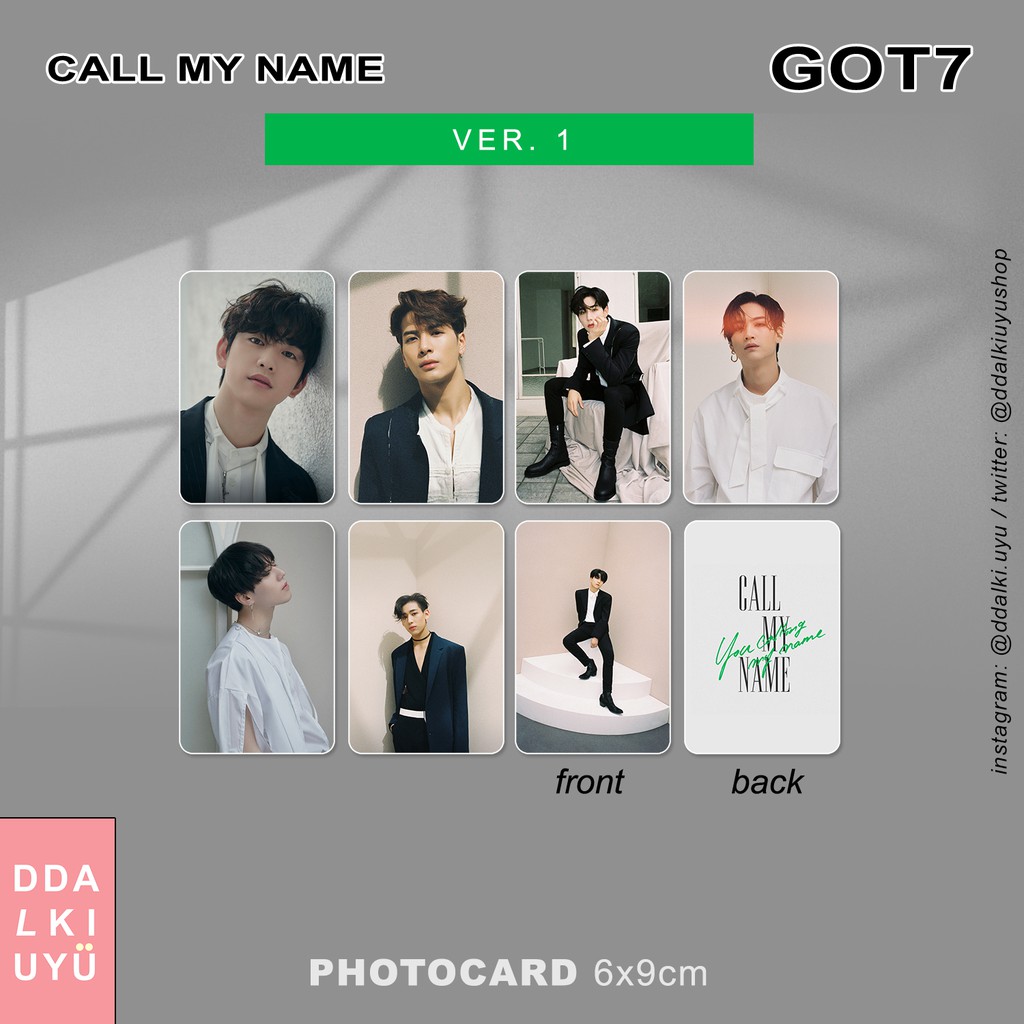 GOT7 - photocard [CALL MY NAME] Ver. 1