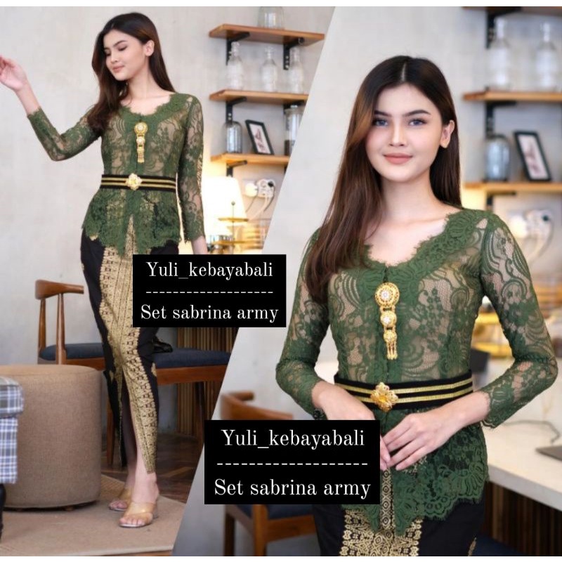 Set Kebaya Bali semi italy model semi sabrina | yuli_kebayabali