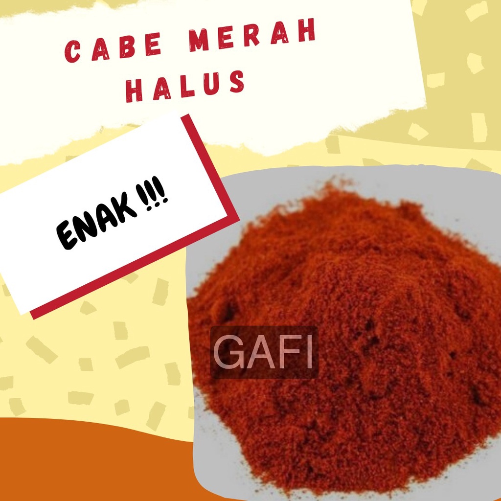 Cabe Bubuk Merah Halus 1Kg Bubuk Cabe Merah Halus Makanan Kiloan Chilli Powder 1 Kg Super Pedas Anek