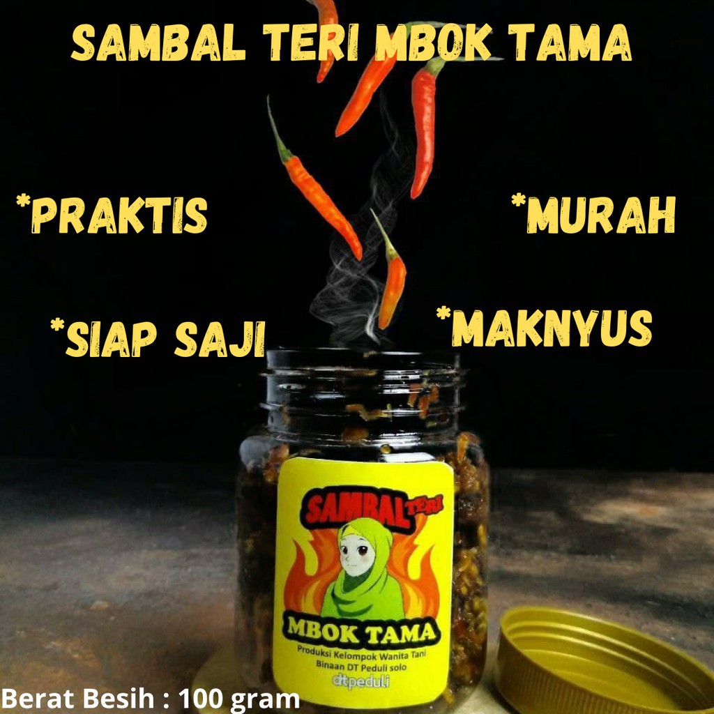 

Sambal Teri Mbok Tama Siap Saji Praktis sebagai Pelengkap Makanan Anda serta Harga Murah COD