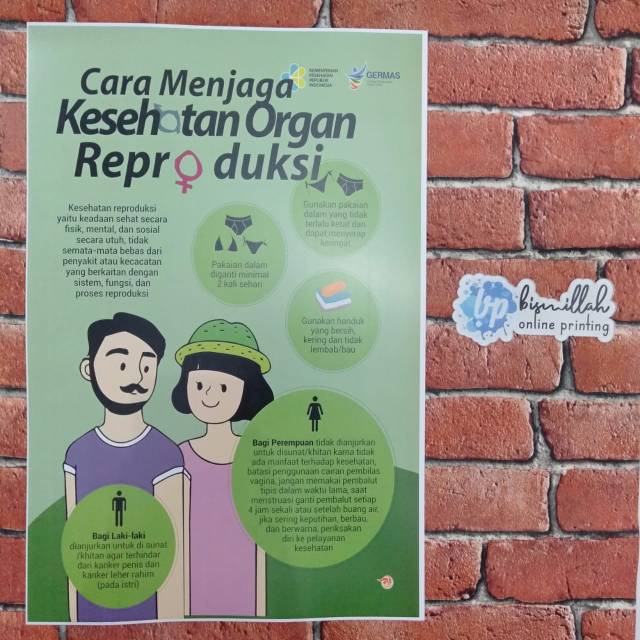 Poster mencegah penyakit reproduksi