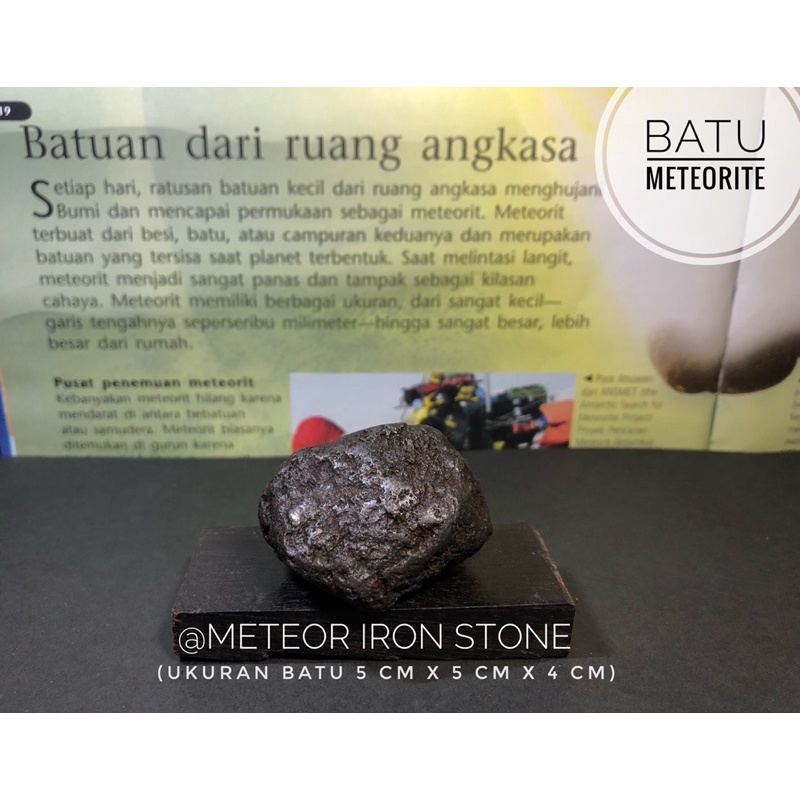 Batu Meteorite A2 atau Meteor Iron Stone atau Meteor Besi atau Meteor