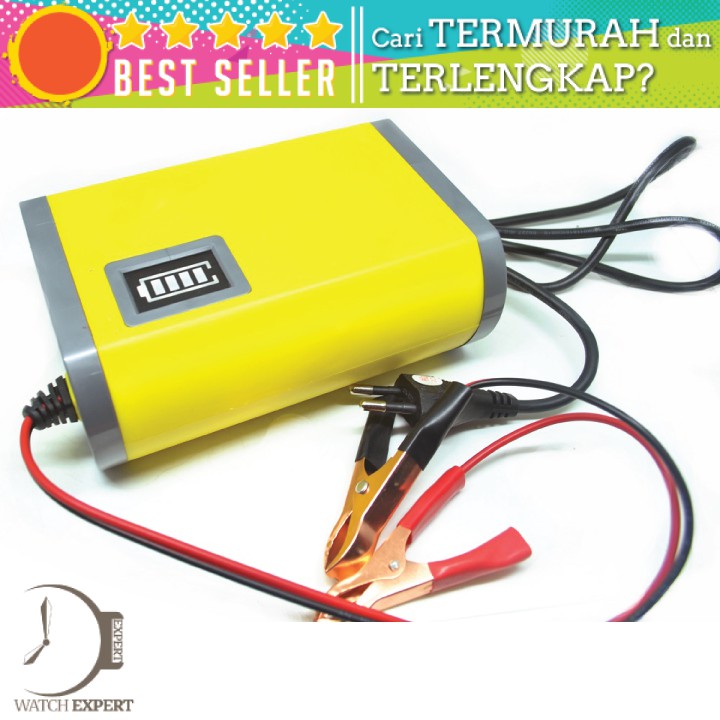 BISA COD Charger Aki Portable Untuk Mobil Motor Battery Charger 6A 12V - Taffware FBC1206D