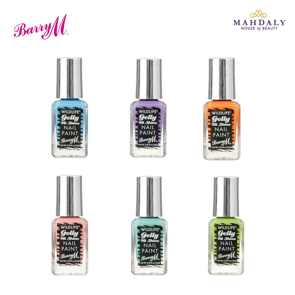 BARRY M Wildlife Gelly Nail Paint / Kutek / Nail Polish 10ml