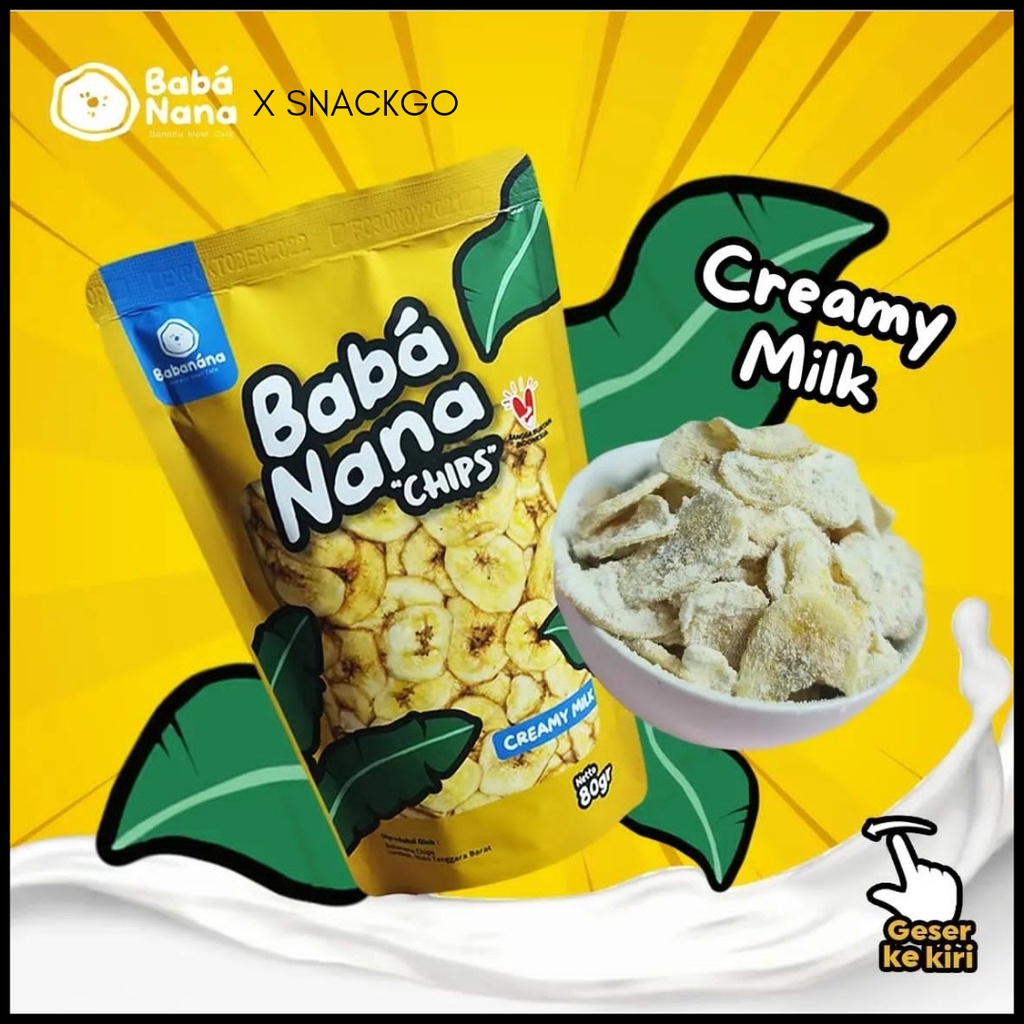 

kripik pisang Creamy Milk - Keripik Pisang Bumbu Tebal dan Renyah