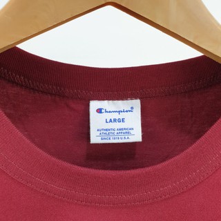  Champion  Script Tee Maroon Japan  Market  Shopee Indonesia
