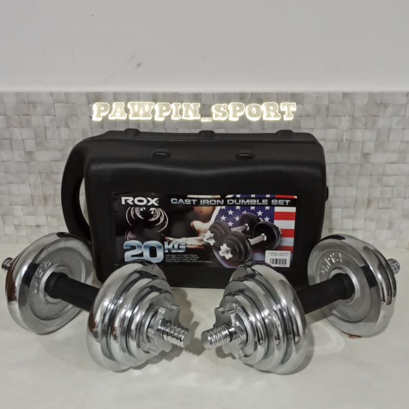 Dumbel set 20kg/dumbell set 20kg/dumbel set 20kg crom