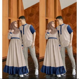 [ PREMIUM DAN TERBAIK ] Baju couple muslim Couple baju cople pasangan baju pasangan suami istri baju muslim pria lengan pendek baju muslim wanita baju Lebaran Mewah Pesta Pasangan Gamis Kondangan Dress Baju Pesta baju Kondangan Kekinian Terbaru D7