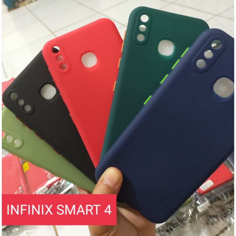 INFINIX SMART 4 CASE softcase silicon macaron Casing infinix smart 4