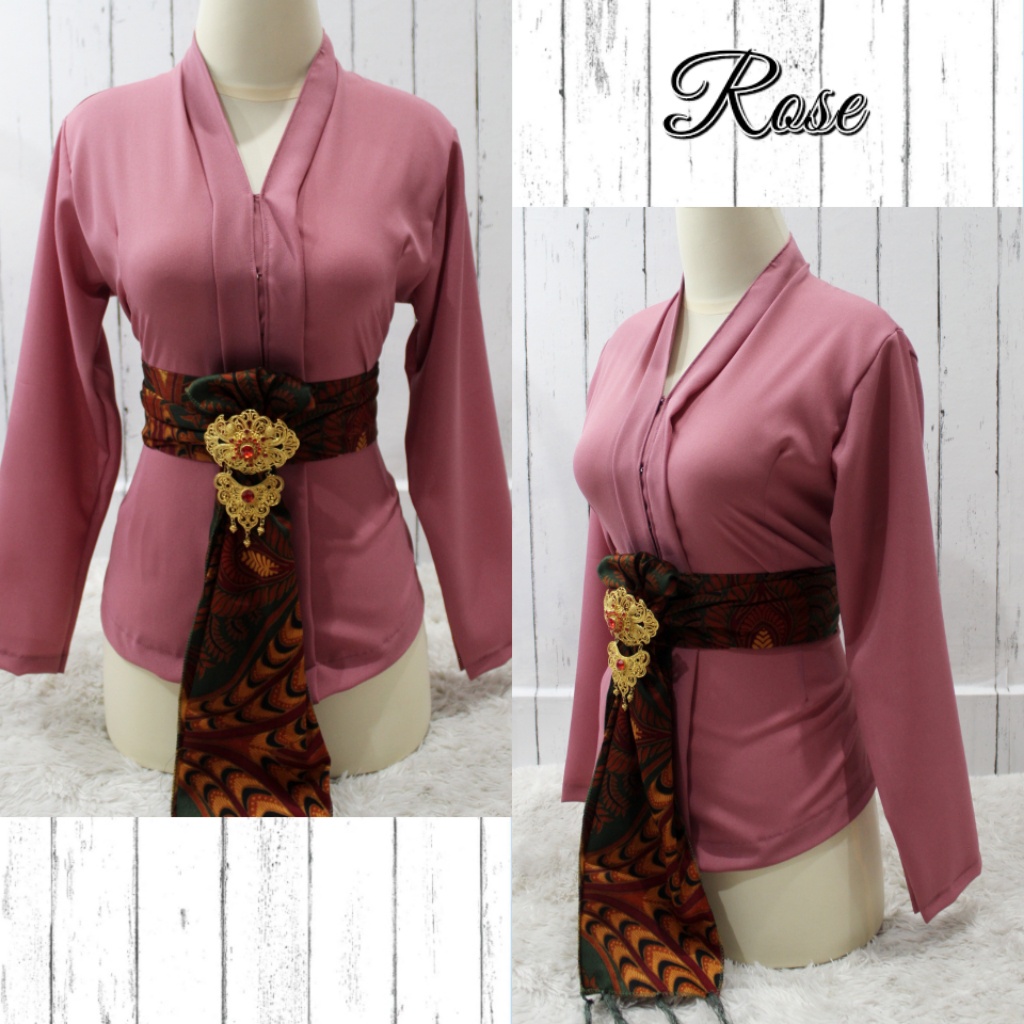 Kebaya Bali / Kebaya Kartini Polos / Kebaya Moscrepe (Soft Collection)