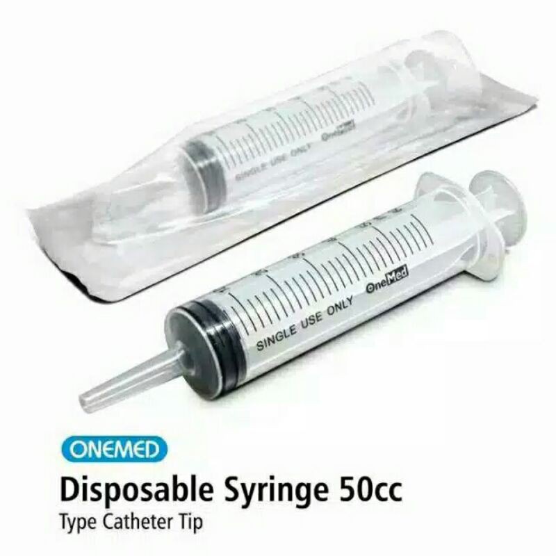 DISPOSIBLE SYRINGE 50ML ONEMED SPUIT 50CC PER-PCS