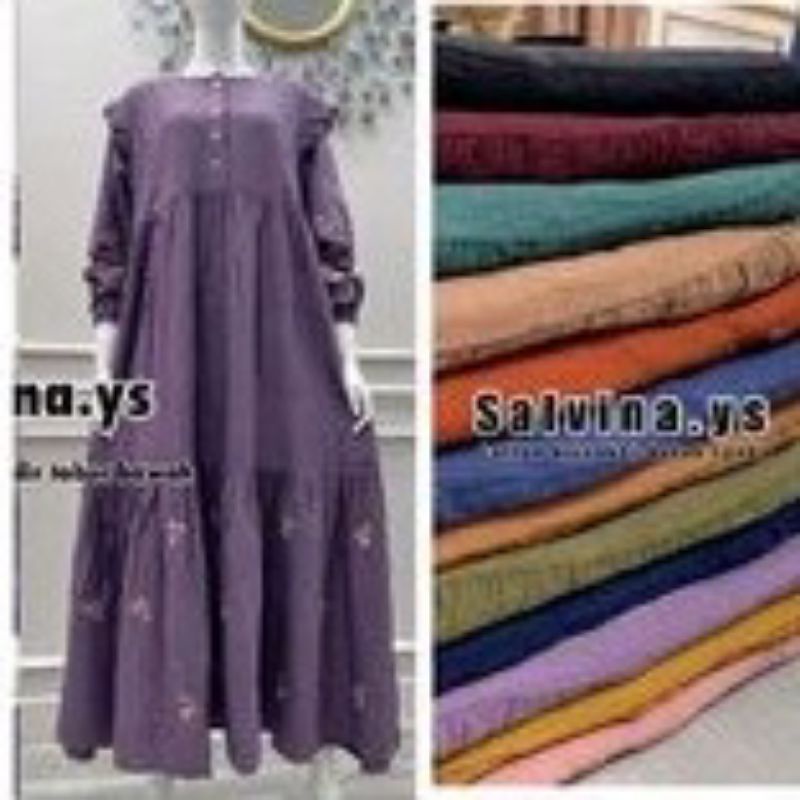 Salvina bordir rampel bahu