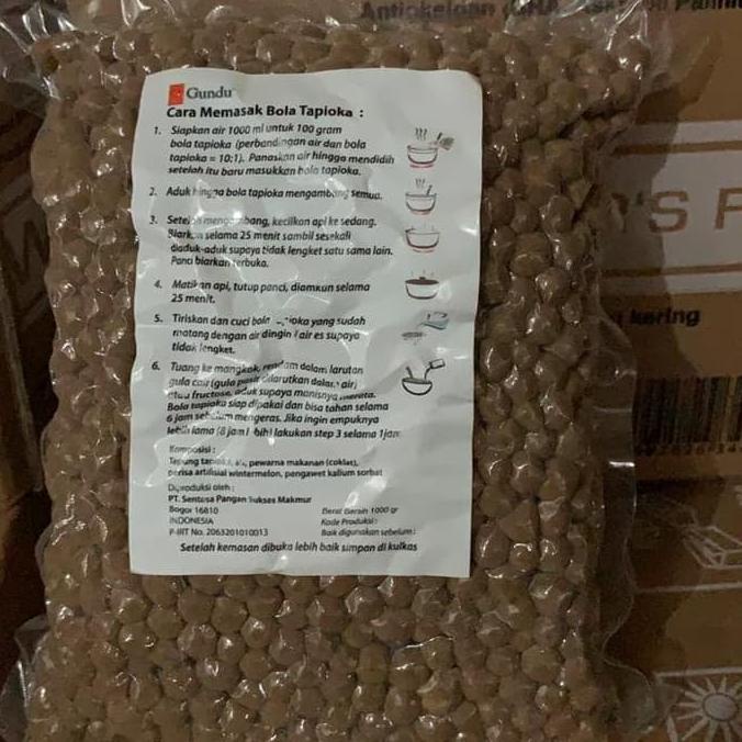 

TERMURAH Bola Tapioka / Boba / Bobba / Pearl Bubble Gundu 1 KG Kode 822